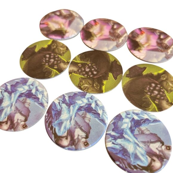 Heroes Game Players Cardboard Replacement Pieces Double Sided Role Play - Picture 3 of 4